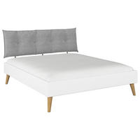 BETT 180/200 cm  in Weiß  - Wildeiche/Weiß, Design, Holz/Holzwerkstoff (180/200cm) - Carryhome