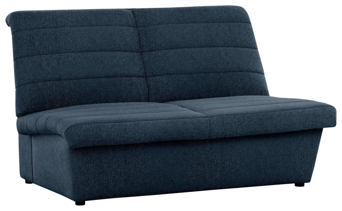 2-SITZER-SOFA in Webstoff Dunkelblau  - Schwarz/Dunkelblau, Design, Kunststoff/Textil (145/92/103cm) - LOOKS by W.Joop