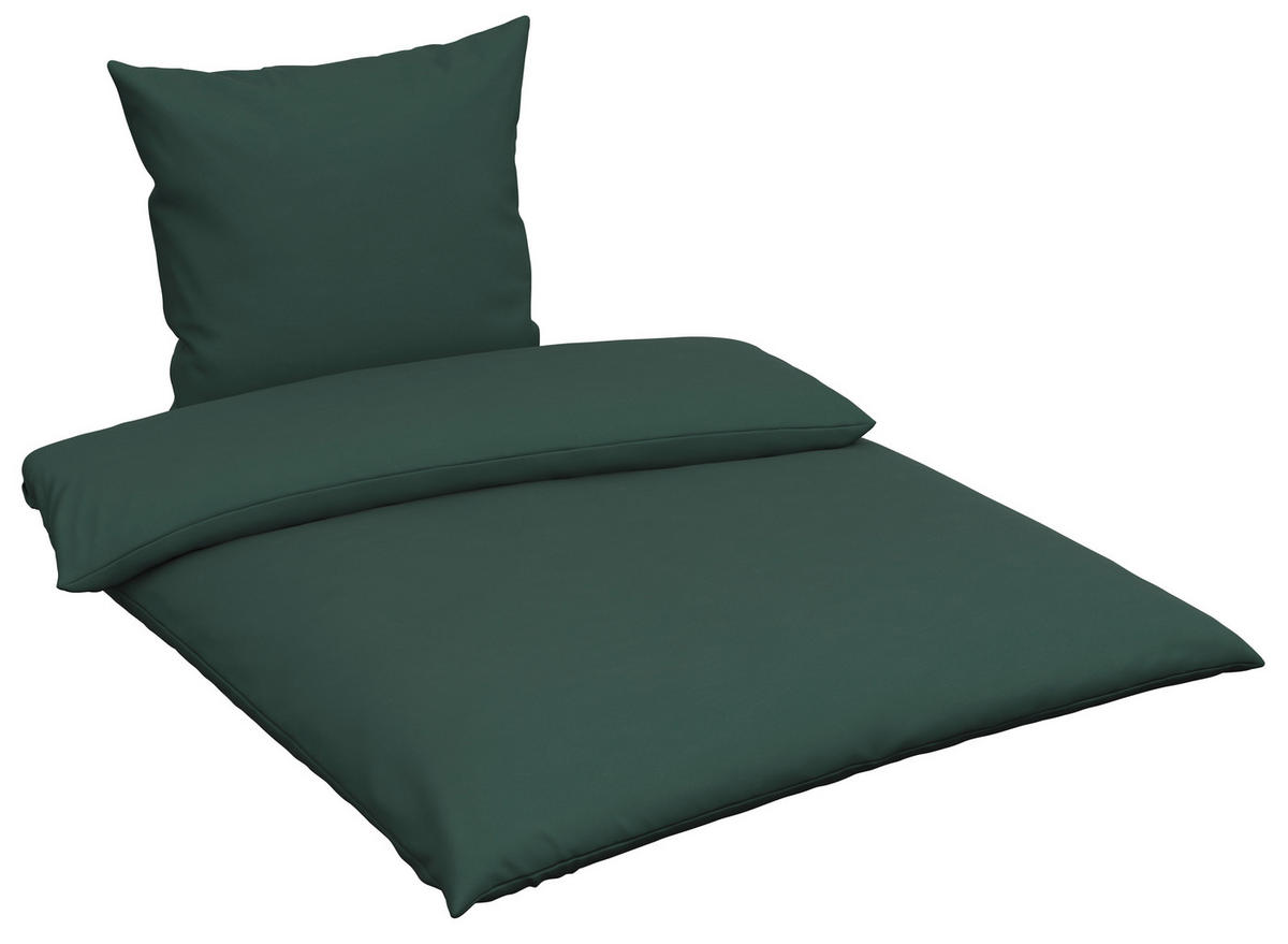 BETTWÄSCHE 135/200 cm  - Dunkelgrün, Textil (135/200cm) - Esposa