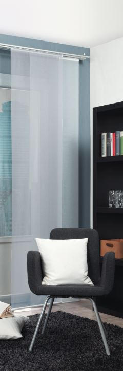 FLÄCHENVORHANG ROM, WEISS in Weiß  - Weiß, Basics, Textil (60/245cm)