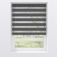 DOPPELROLLO  halbtransparent  60/150 cm    - Grau, Basics, Textil (60/150cm)