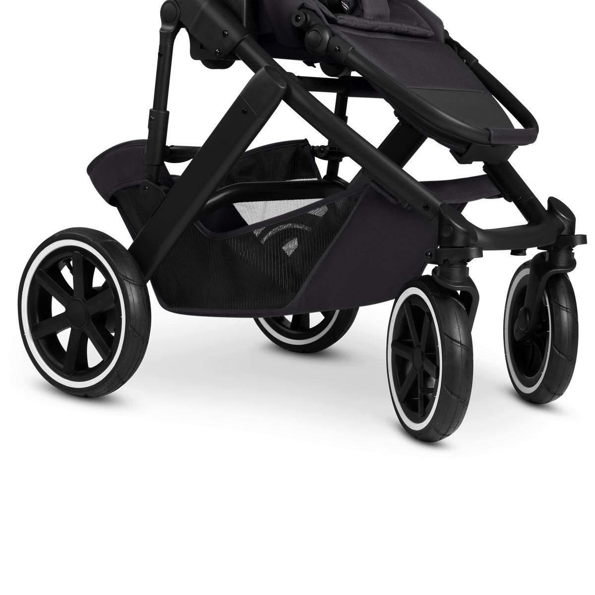 KINDERWAGENSET Salsa 5 Air  - Schwarz, Basics, Textil/Metall (63/118/95,5cm) - ABC Design
