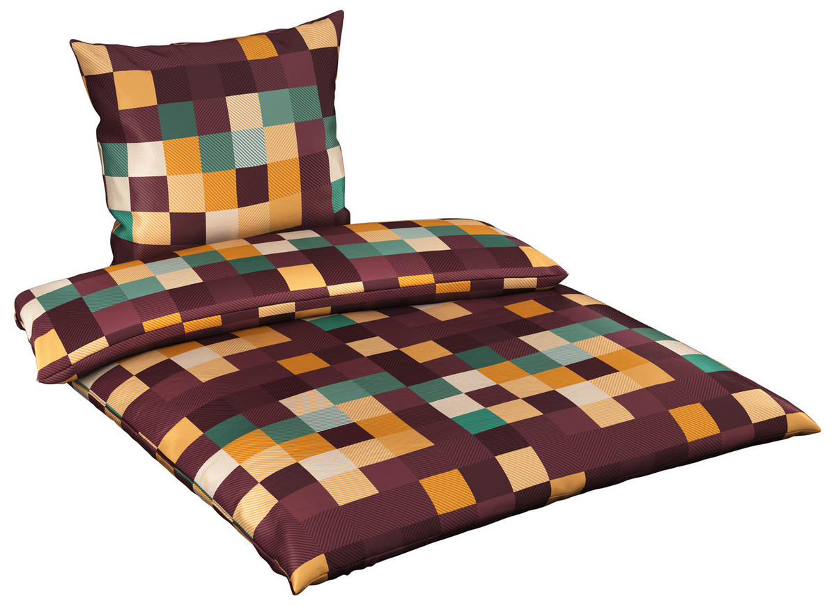 BETTWÄSCHE Satin 135/200 cm  - Multicolor, KONVENTIONELL, Textil (135/200cm) - Novel