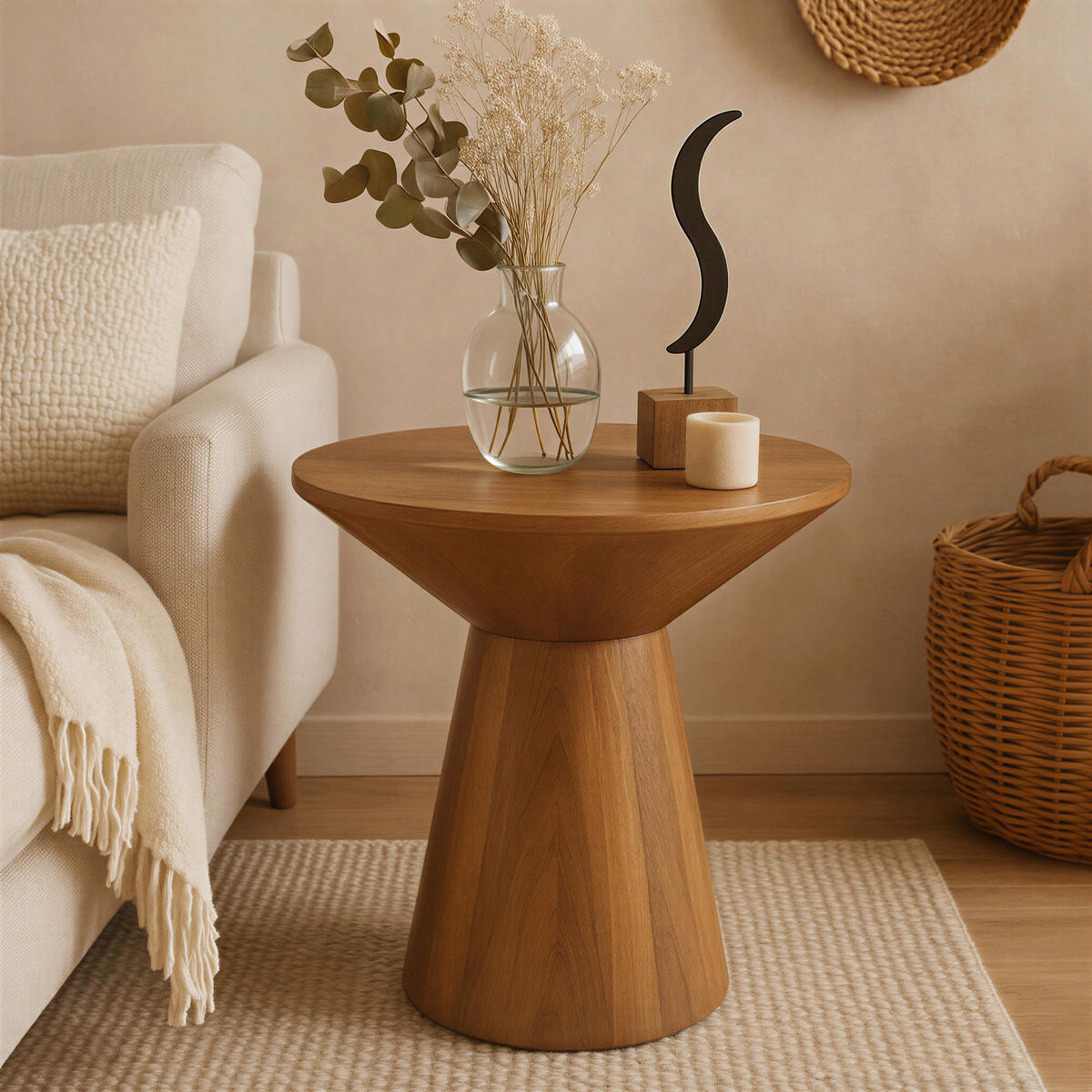 BEISTELLTISCH in Holz 60/60/60 cm  - Naturfarben, Design, Holz (60/60/60cm) - MID.YOU