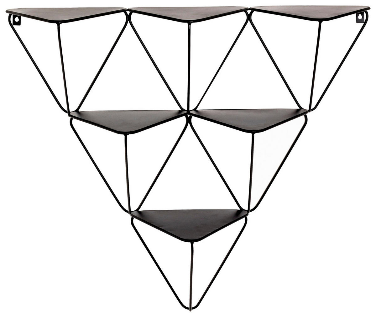 WANDREGAL Schwarz  - Schwarz, Design, Metall (72/63/22cm)