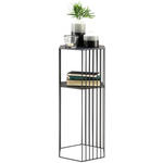 BEISTELLTISCH in Metall 32/28/70 cm  - Schwarz, Design, Metall (32/28/70cm) - Ambia Home