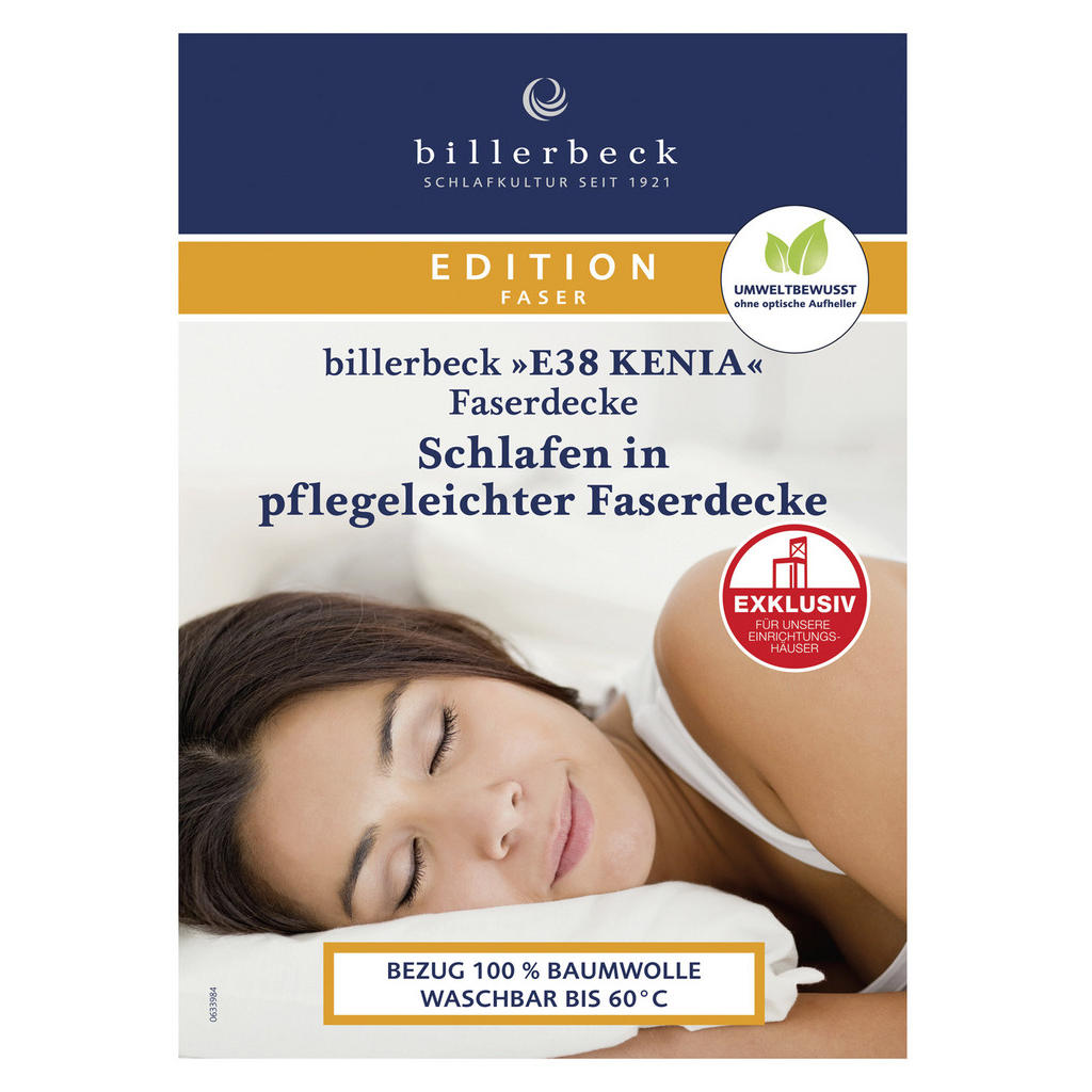 Thumbnail - Billerbeck Ganzjahresdecke, Weiß, Textil, Füllung: Hohlfaser, Polyester, 135x200 cm, Tasche, luftdurchlässig, passt sich...