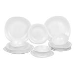 TAFELSERVICE 16-teilig  - Weiß, Basics, Glas - Boxxx