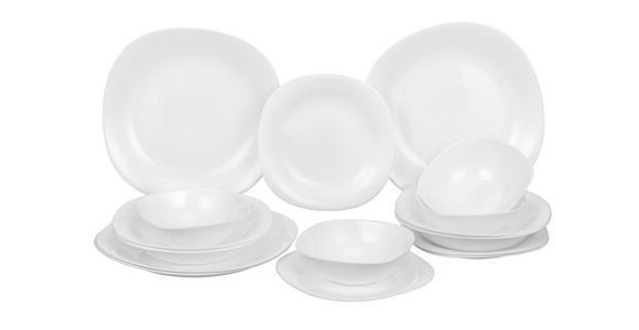 TAFELSERVICE 16-teilig  - Weiß, Basics, Glas - Boxxx