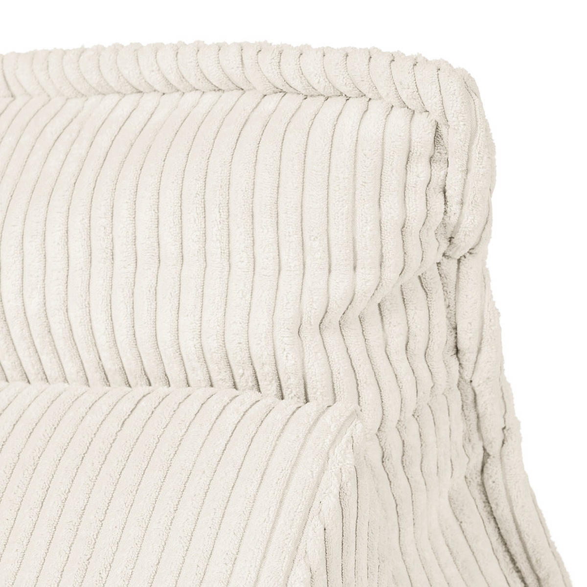 RÜCKENKISSEN   83/25/42 cm  - Weiss, Modern, Textil (83/25/42cm) - Trendmanufaktur