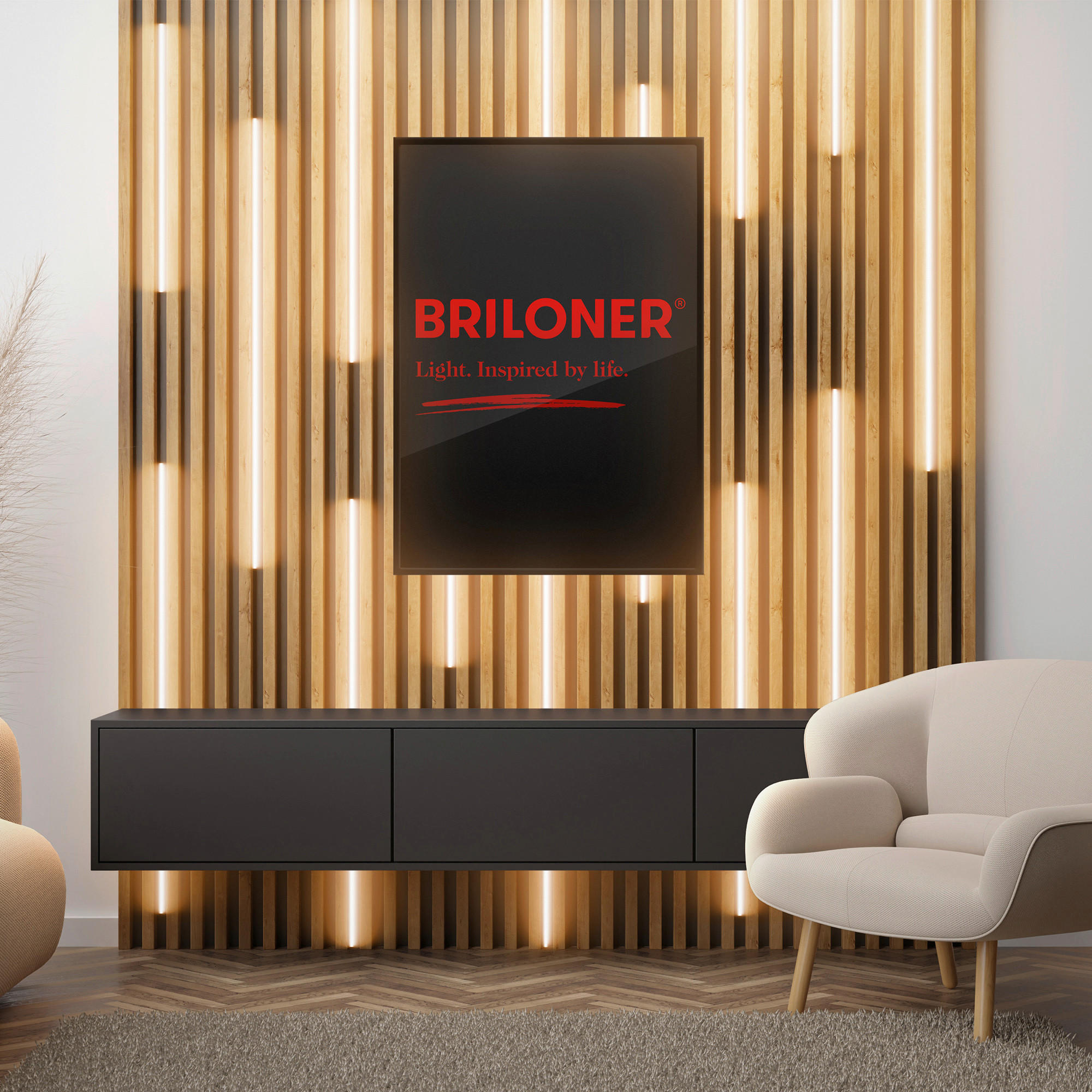LED-STRIP Pimp Your Panel, Starterset 260 cm - Weiß, Basics, Kunststoff (260cm) - Briloner