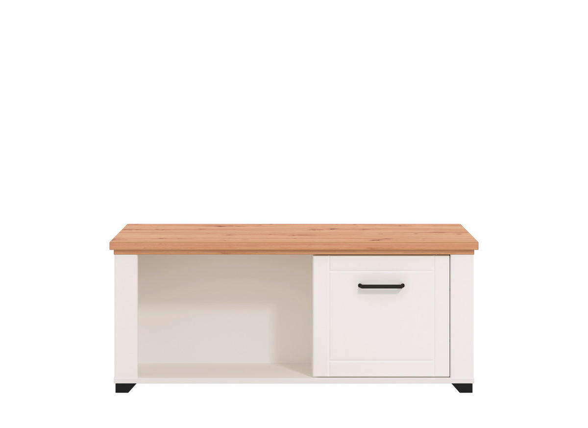 KONFERENČNÍ STOLEK, bílá, dub artisan, kompozitní dřevo, 115/48/56 cm - bílá/dub artisan, Basics, kompozitní dřevo (115/48/56cm) - Landscape