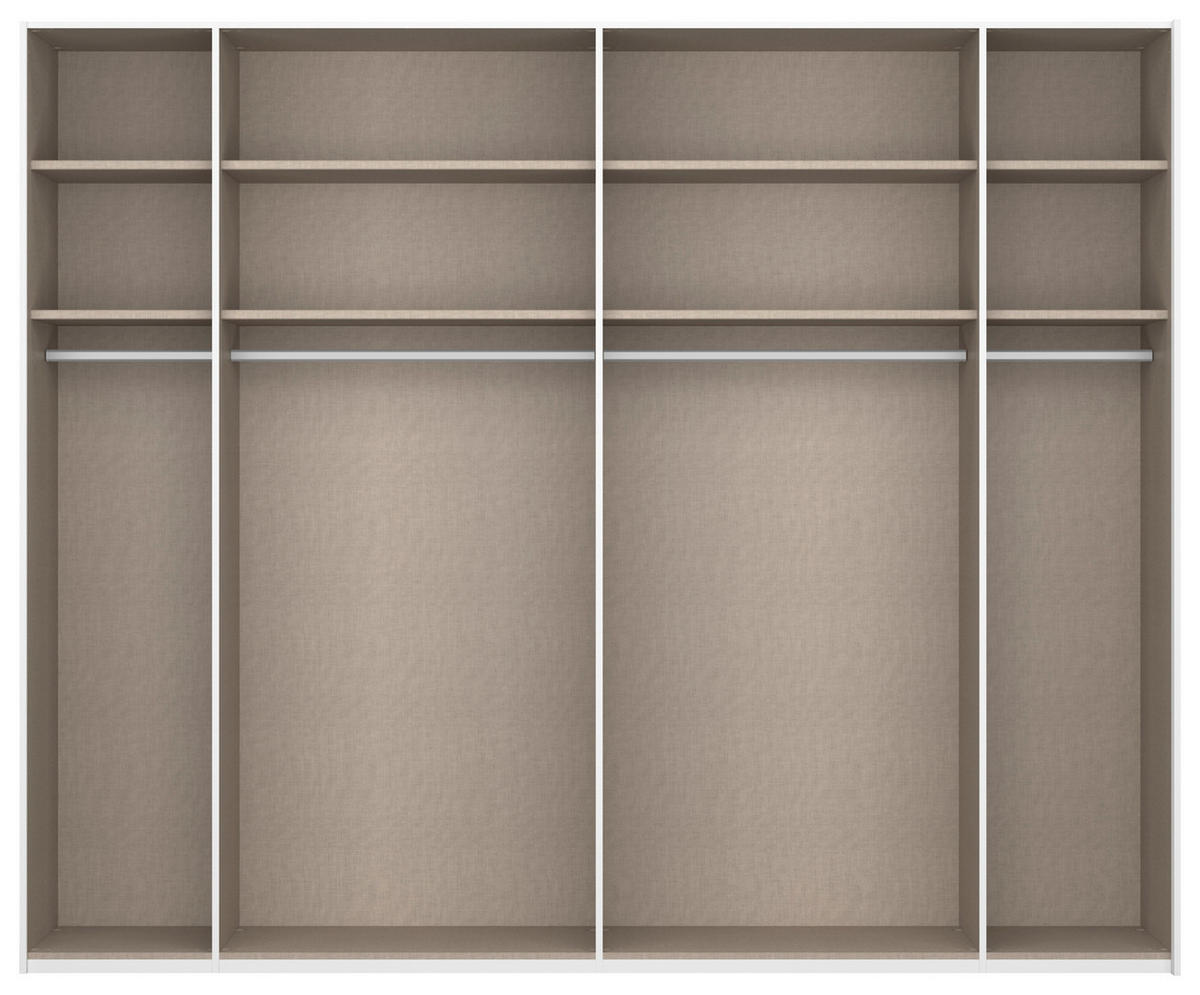 SCHWEBETÜRENSCHRANK 271/223/68 cm 2-türig Graphitfarben, Grau  - Graphitfarben/Grau, KONVENTIONELL, Glas/Holzwerkstoff (271/223/68cm) - Xora