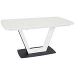 ESSTISCH in Metall, Glas, Holzwerkstoff 160-210/90/76 cm  - Schwarz/Weiß, Design, Glas/Holzwerkstoff (160-210/90/76cm) - Novel