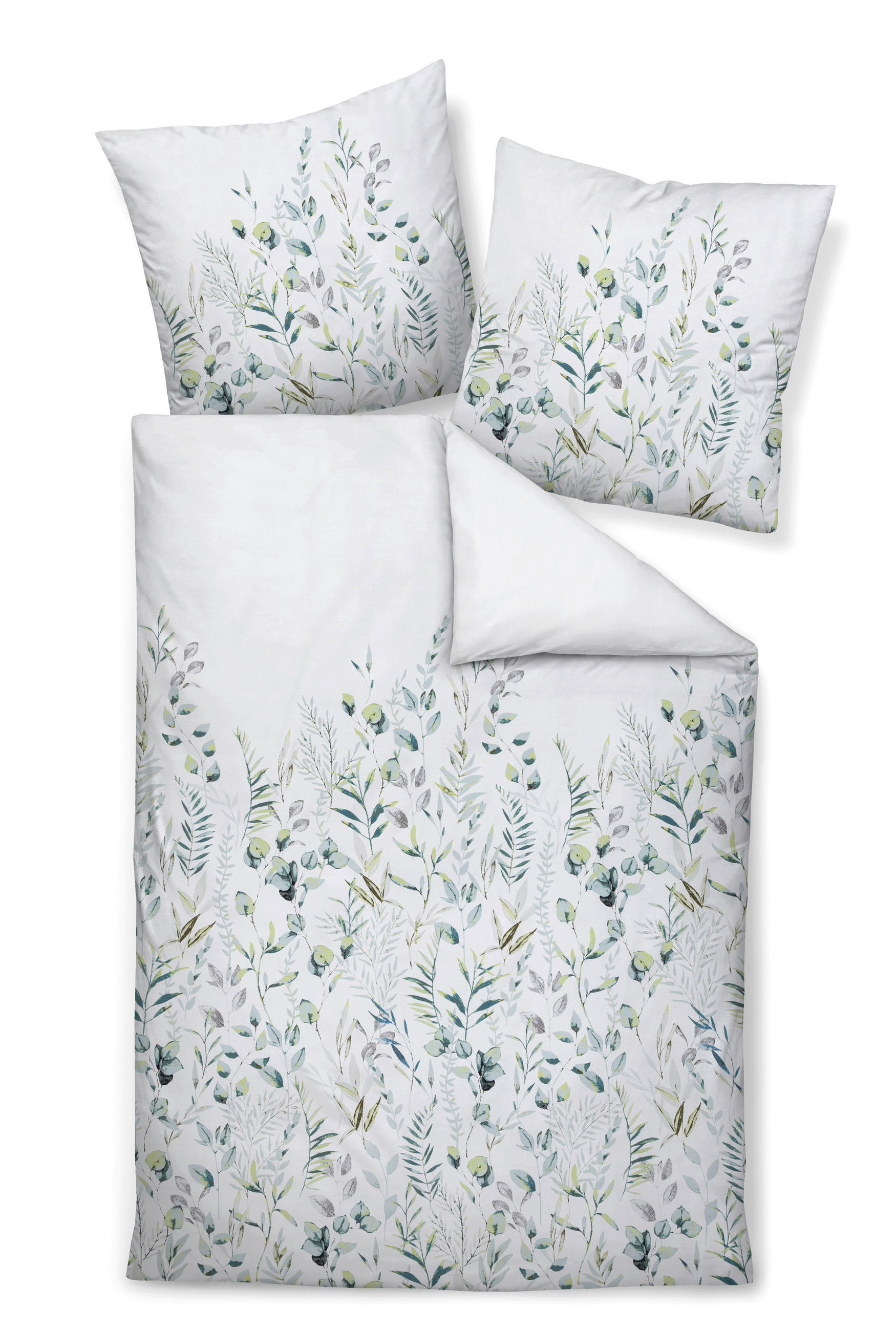 POSTELJNINA 135/200 cm mako saten zelena  - zelena, Konvencionalno, tekstil (135/200cm) - Janine