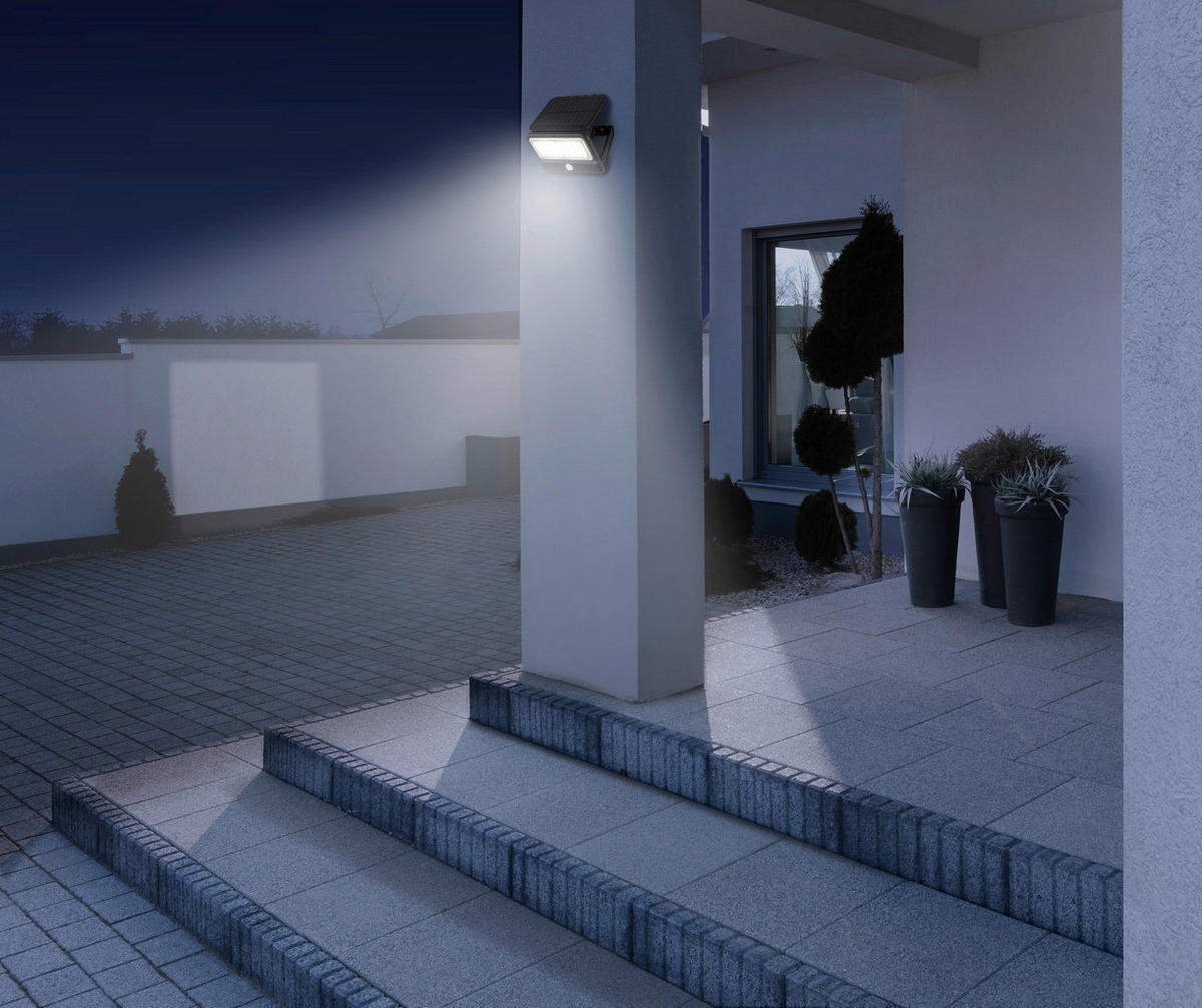 SVJETILJKA SOLARNA SOLAR  - crna, Basics, plastika (14,4/15,4/10,4cm)