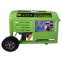 STROMERZEUGER ZI-STE8004  - Schwarz/Grün, MODERN, Kunststoff/Metall - Zipper