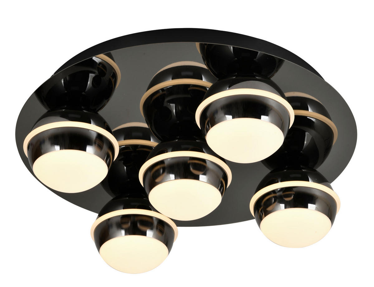 LED-DECKENLEUCHTE Biarritz 40/40/14 cm  - Sandfarben, Design, Kunststoff/Metall (40/40/14cm)