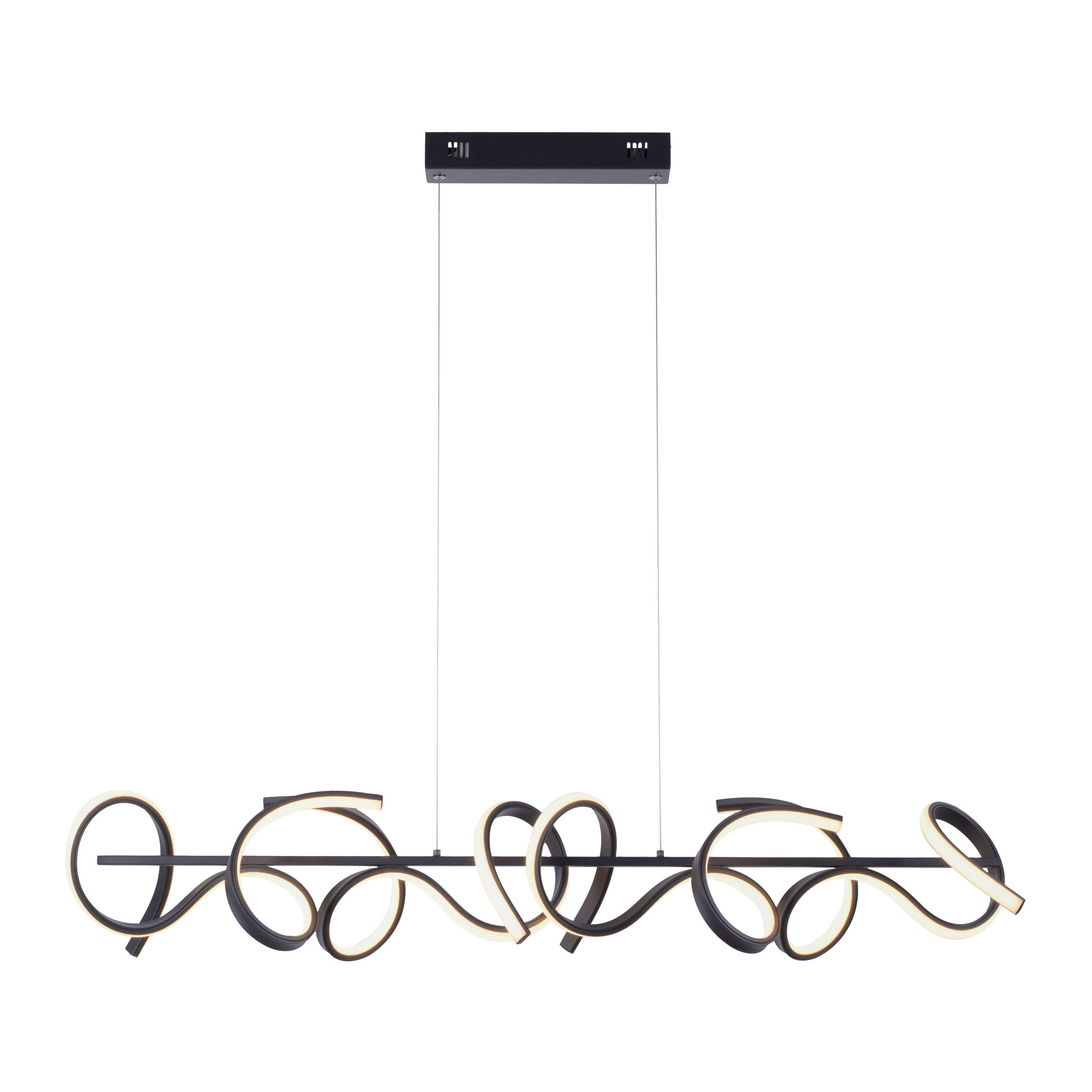 LED-HÄNGELEUCHTE 99/21/135 cm  - Schwarz, Trend, Kunststoff/Metall (99/21/135cm)