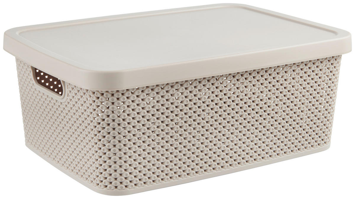 FÖRVARINGSLÅDA 28/38/15,5 cm   - ljusbrun, Basics, plast (28/38/15,5cm) - Homeware