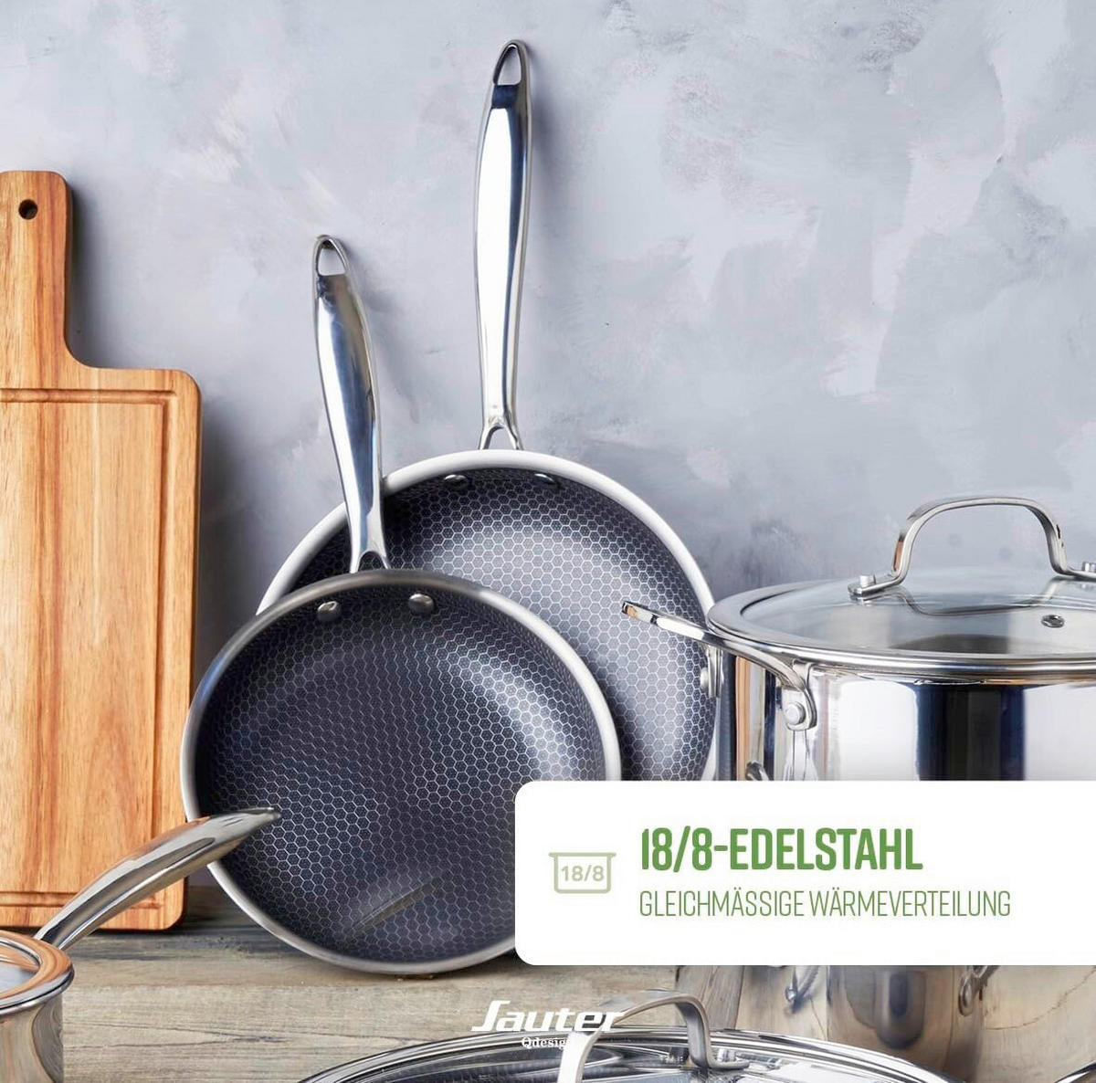 BRATPFANNE 28/7,5/48,6 cm  - Silberfarben, Basics, Metall (28/7,5/48,6cm)