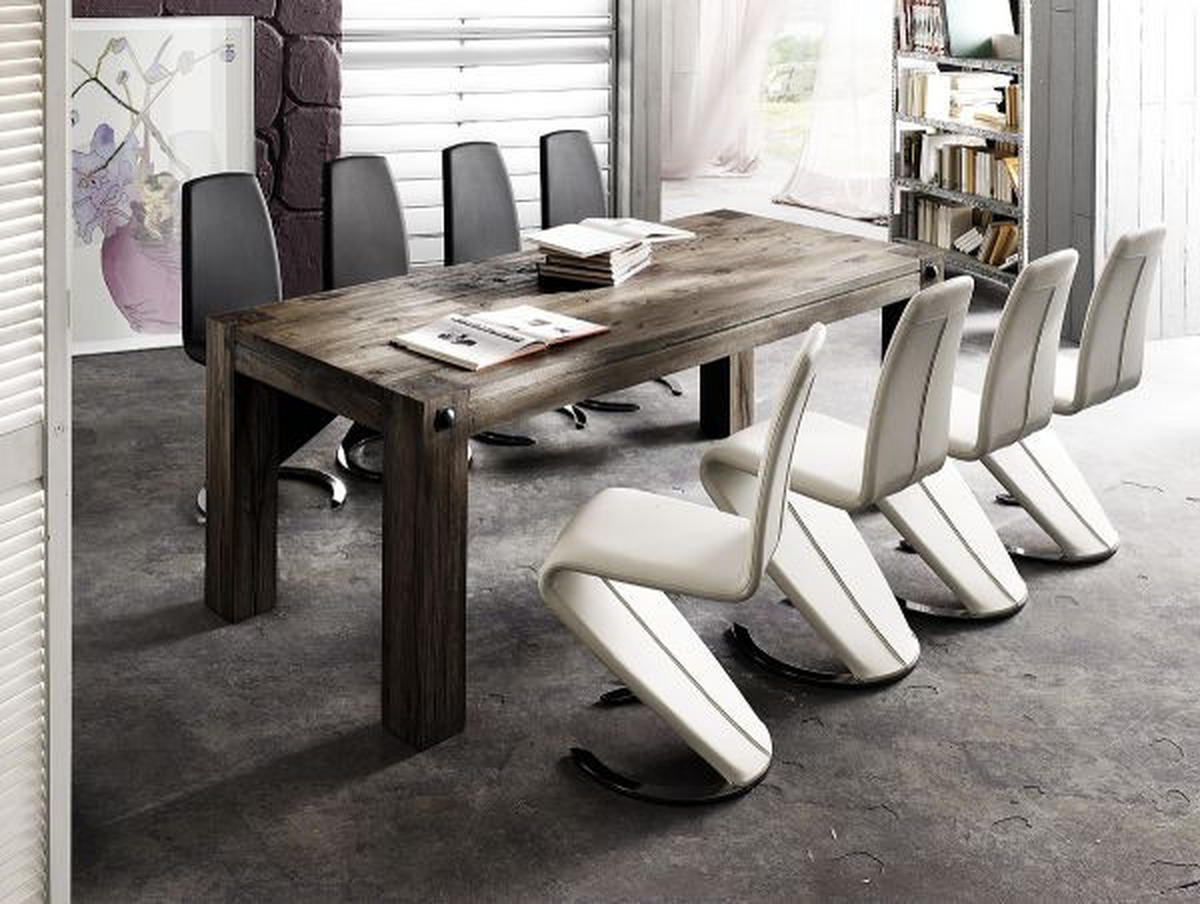 ESSTISCH Eiche massiv rechteckig Eichefarben  - Eichefarben, Design, Holz (220/100/76cm) - Landscape