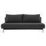 SCHLAFSOFA in Holz, Textil Dunkelgrau - Eichefarben/Dunkelgrau, Design, Holz/Textil (200/65/93cm) - Innovation SCHLAFSOFA in Holz, Textil Dunkelgrau - Eichefarben/Dunkelgrau, Design, Holz/Textil (200/65/93cm) - Innovation