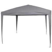 PAVILLON 300/260/300 cm Stahl  - Grau, KONVENTIONELL, Textil/Metall (300/260/300cm) - Siena Garden