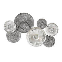 STENSKA DEKORACIJA    - srebrne barve/črna, Trendi, kovina (93/5/60cm) - Ambia Home