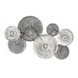 WANDDEKO Metall  - Silberfarben/Schwarz, LIFESTYLE, Metall (93/5/60cm) - Ambia Home