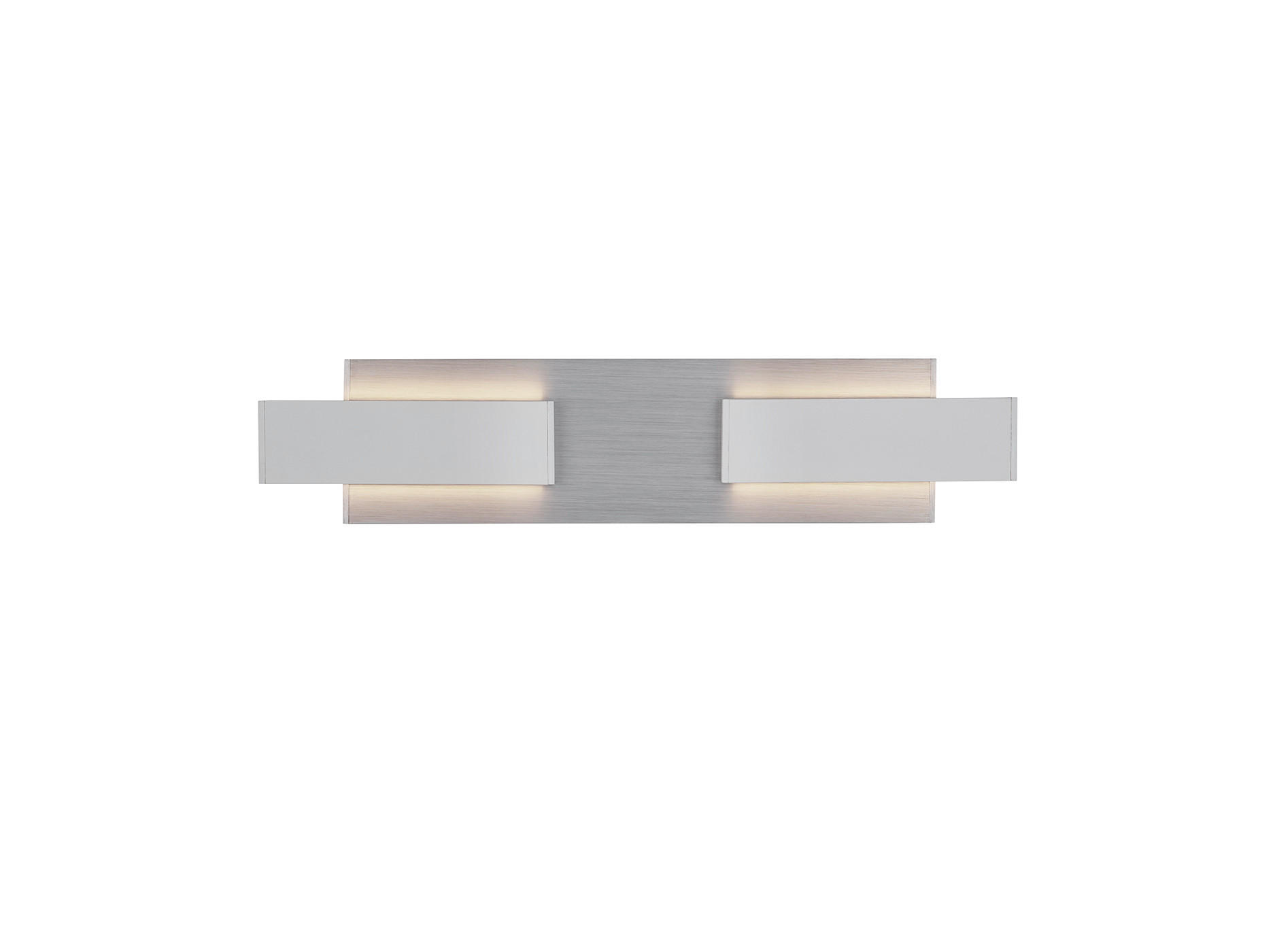 LED-WANDLEUCHTE   36/7/6 cm   - Weiß/Nickelfarben, Design, Metall (36/7/6cm) - Musterring
