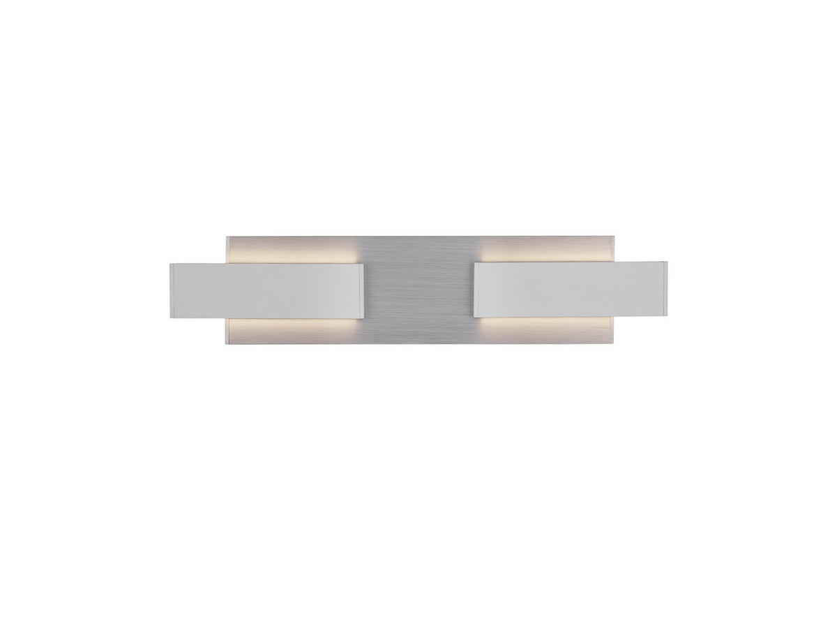 LED-WANDLEUCHTE   36/7/6 cm   - Weiß/Nickelfarben, Design, Metall (36/7/6cm) - Musterring