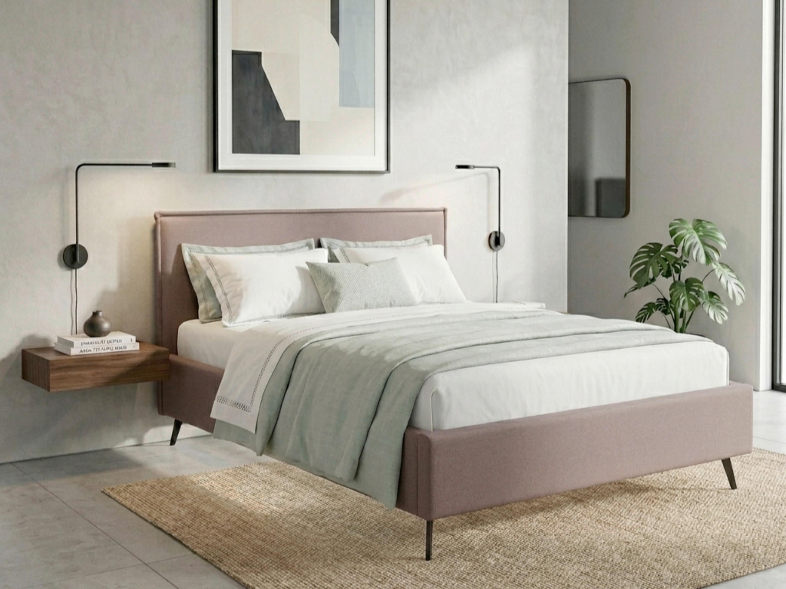 POLSTERBETT Lattenrost, Bettkasten Rosa 140/200 cm  - Schwarz/Rosa, MODERN, Holz/Textil (140/200cm) - MID.YOU