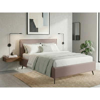 POLSTERBETT Rosa 200/200 cm  - Rosa, MODERN, Holz/Textil (200/200cm) - MID.YOU