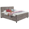 BOXSPRINGBETT 160/200 cm  in Hellgrau  - Hellgrau/Schwarz, Konventionell, Kunststoff/Textil (160/200cm) - Hom`in