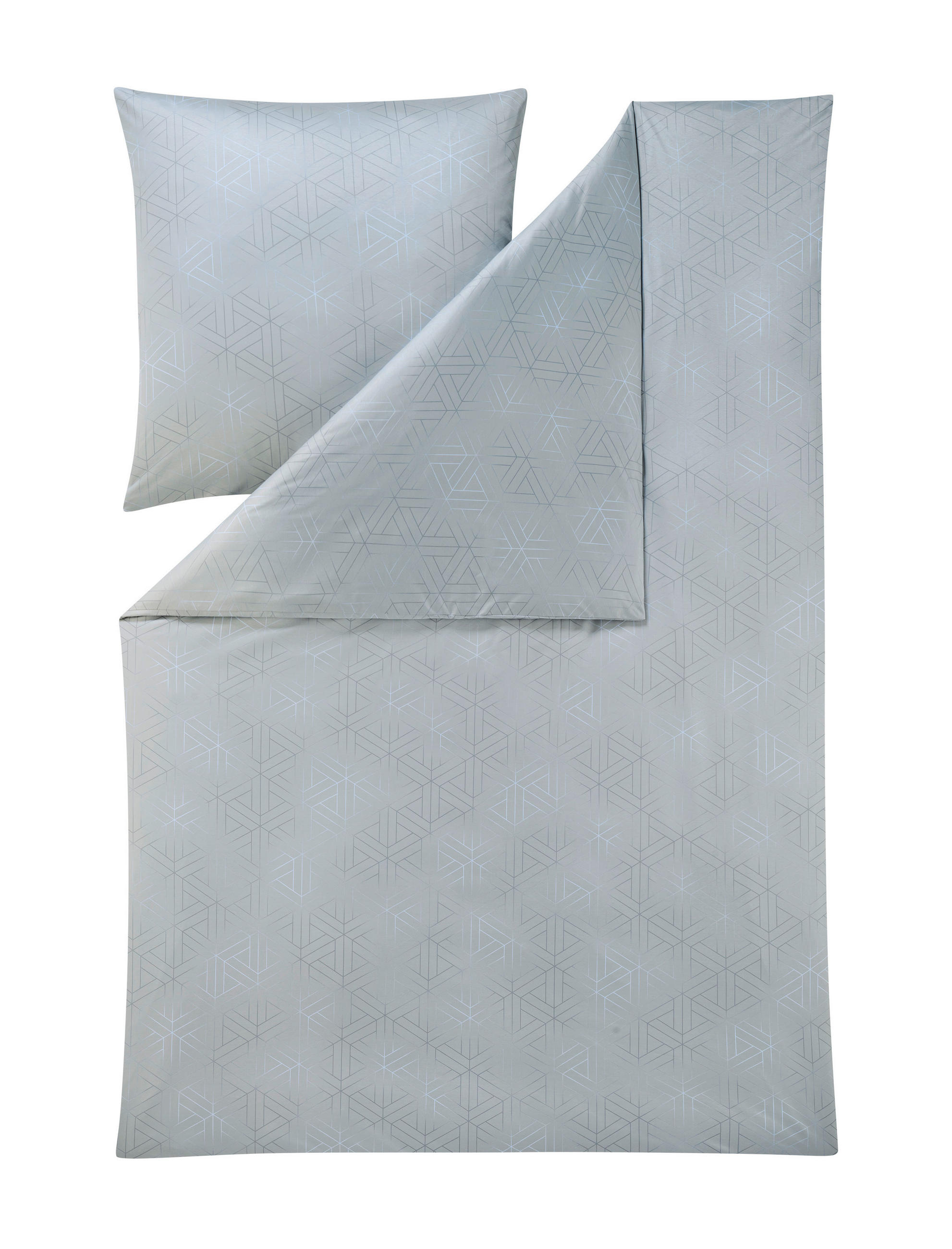 BETTWÄSCHE Pippa Interlock-Jersey 155/220 cm  - Grau, Basics, Textil (155/220cm) - Estella