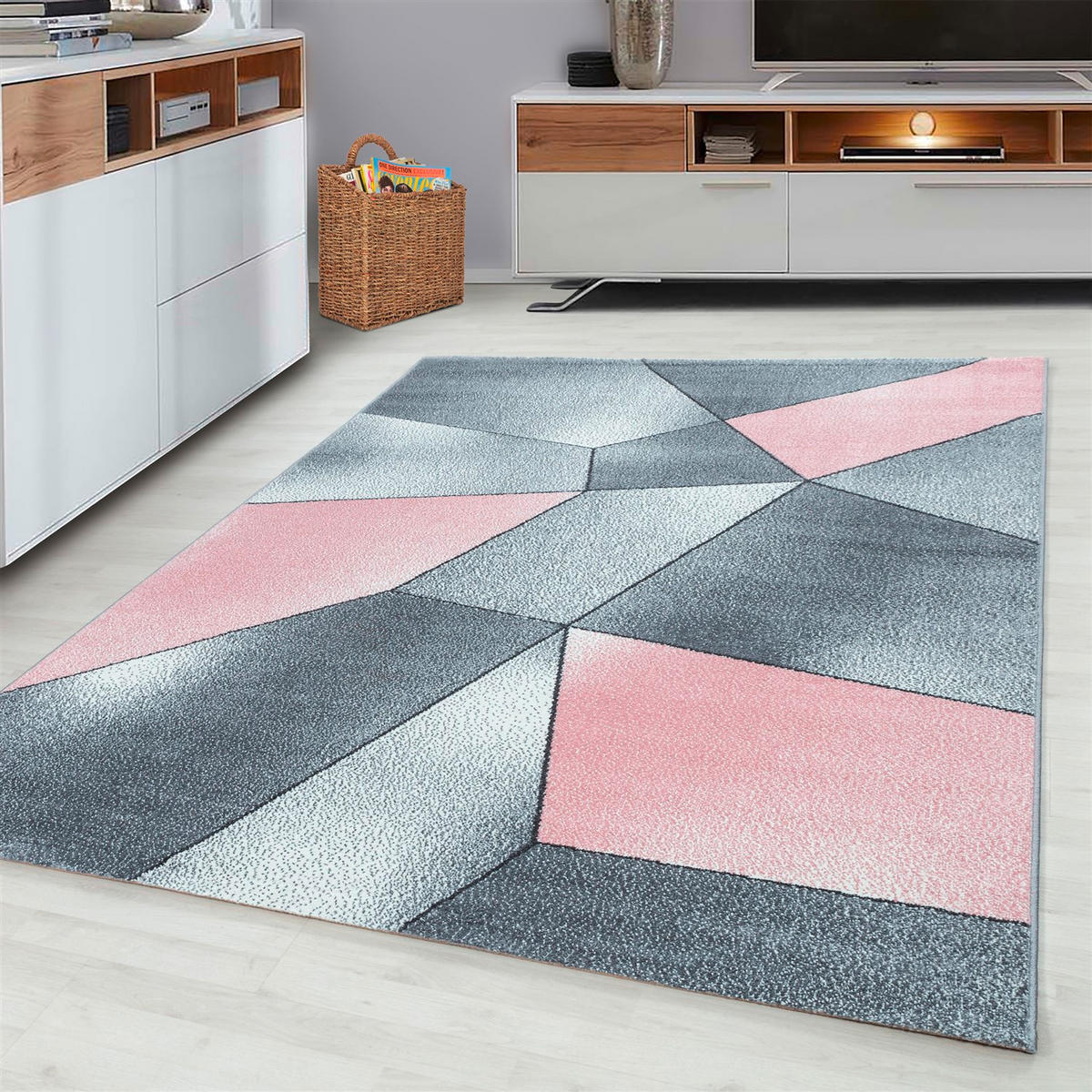 WEBTEPPICH 160/230 cm Beta Rosa  - Rosa, KONVENTIONELL, Textil (160/230cm) - Novel