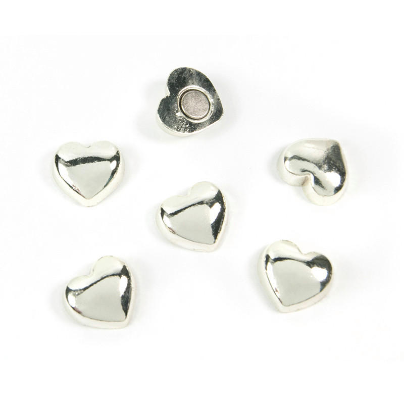 MAGNETSET  - Silberfarben, Basics, Metall (1,4/1,3/0,5cm)