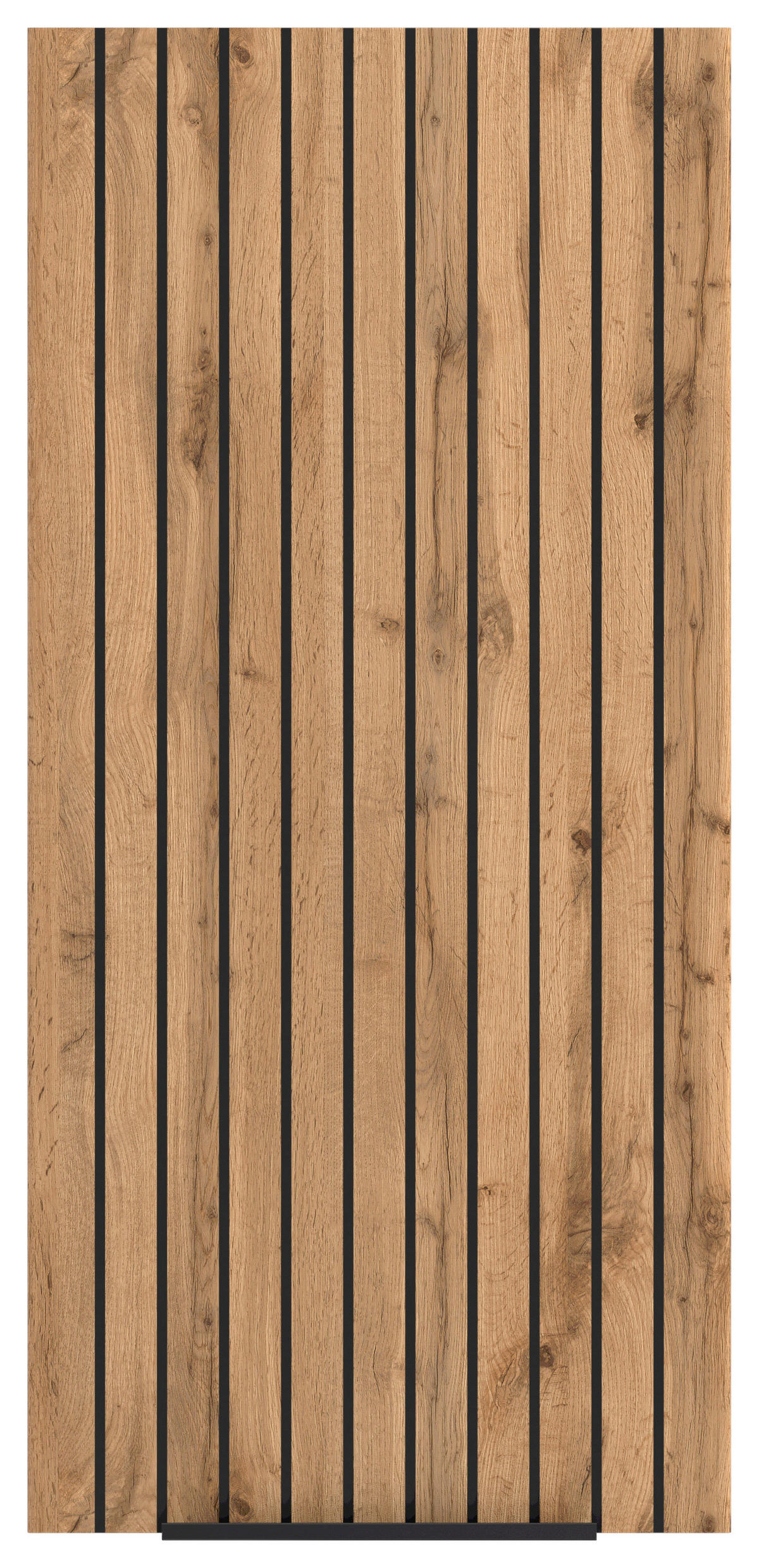 HÄNGESCHRANK 30/64/20 cm  - Eiche Wotan/Schwarz, Modern, Holzwerkstoff/Metall (30/64/20cm) - Held