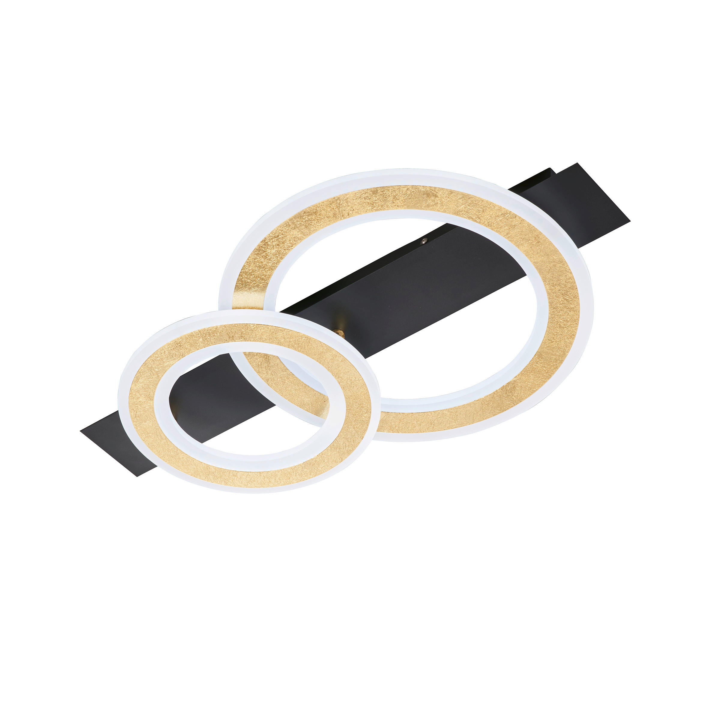 LED-DECKENLEUCHTE 61/36/7,3 cm   - Schwarz, LIFESTYLE, Metall (61/36/7,3cm) - Fischer & Honsel