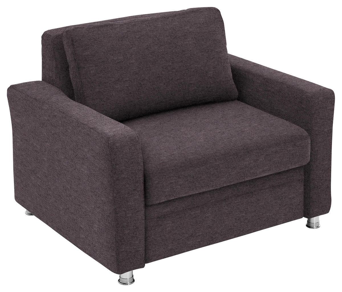 BÄDDFÅTÖLJ i flatväv brun  - brun, Klassisk, metall/textil (116/90/100cm) - Livetastic