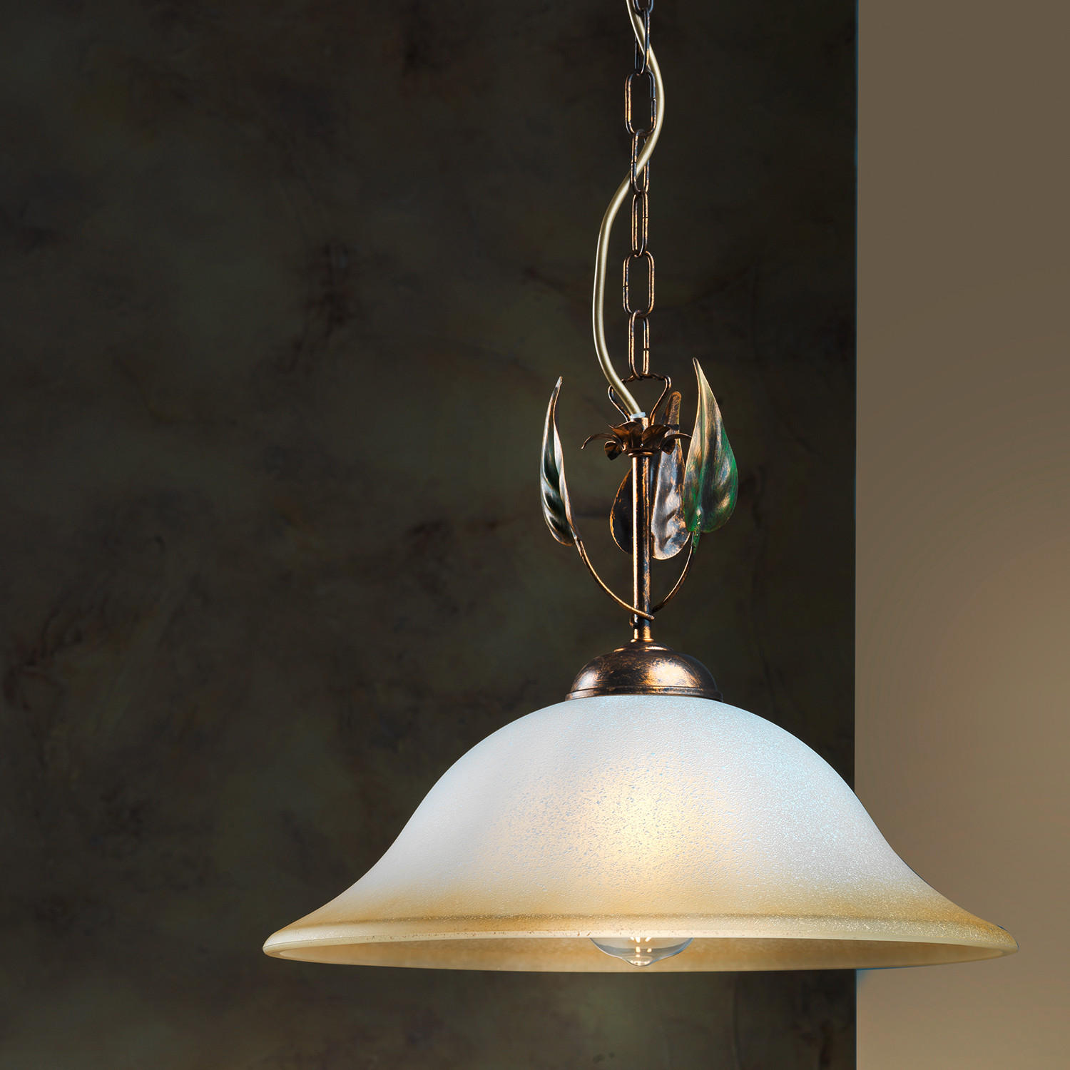 HÄNGELEUCHTE 40/40/90 cm   - Klar/Bronzefarben, KONVENTIONELL, Glas/Metall (40/40/90cm)