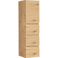 MIDISCHRANK 35/125/37 cm  - Eichefarben, Design, Holz/Holzwerkstoff (35/125/37cm) - Novel