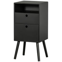 NACHTTISCH Schwarz,  - Schwarz, Design, Holzwerkstoff (36/30/75cm) - Livetastic