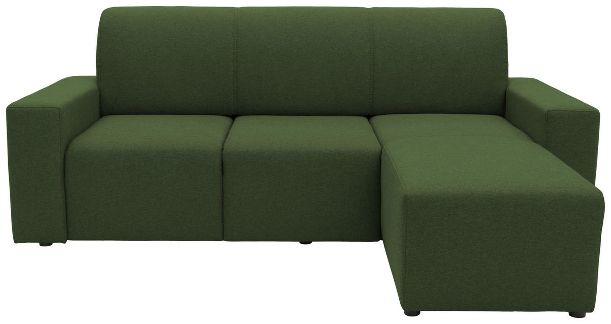 ECKSOFA Looks X Grün Webstoff  - Schwarz/Grün, Design, Kunststoff/Textil (222/150/88cm) - LOOKS by W.Joop