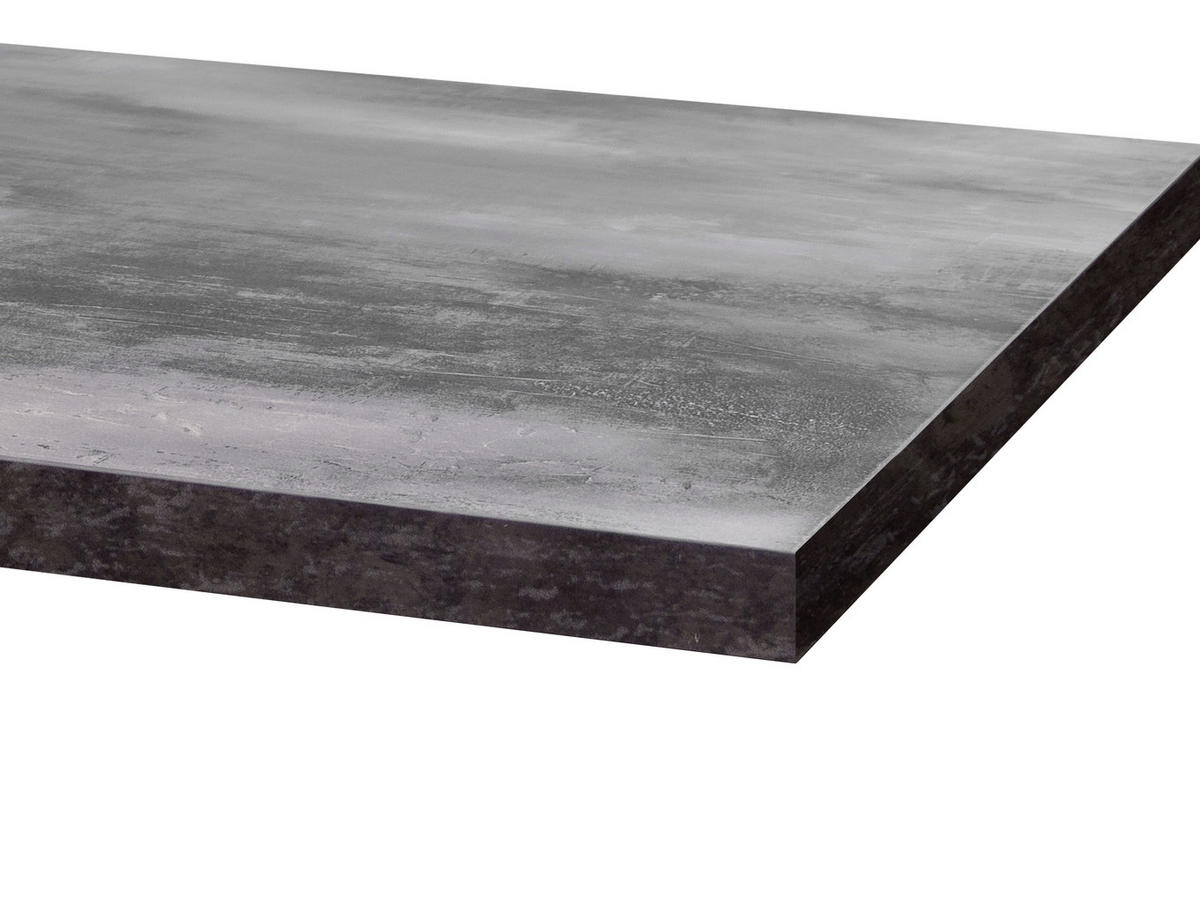 KÜCHENLEERBLOCK 270 cm   in Weiß  - Graubraun/Alufarben, MODERN, Holzwerkstoff/Kunststoff (270cm) - FlexWell