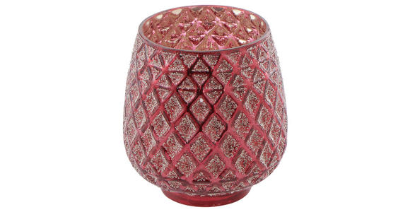 Windlicht Balthild - Beere, KONVENTIONELL, Glas (10,5/11,5cm) - Ombra