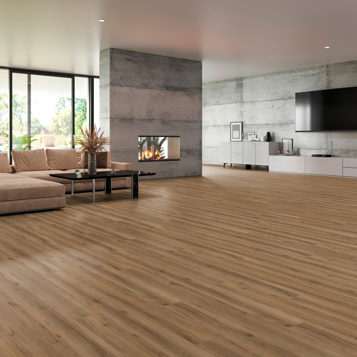 VINYLBODEN GRANDO Eiche Kalahari 100065501  per  m² - Eichefarben, Design, Holzwerkstoff (184/21,6/1cm) - Tilo