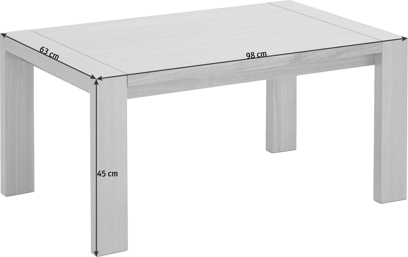 COUCHTISCH in Holz 98/63/45 cm  - Nussbaumfarben, Design, Holz (98/63/45cm) - Invivus