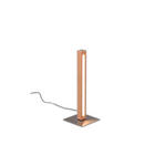 LED-TISCHLEUCHTE 15/40/15 cm   - Eichefarben/Nickelfarben, LIFESTYLE, Holz/Kunststoff (15/40/15cm) - Novel